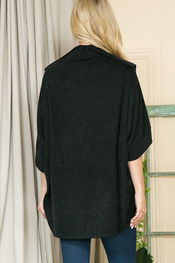 Textured Shawl Collared Sweater Cardigan view 15 - ‎Men'S Textured Shawl Collar Sweater (top)