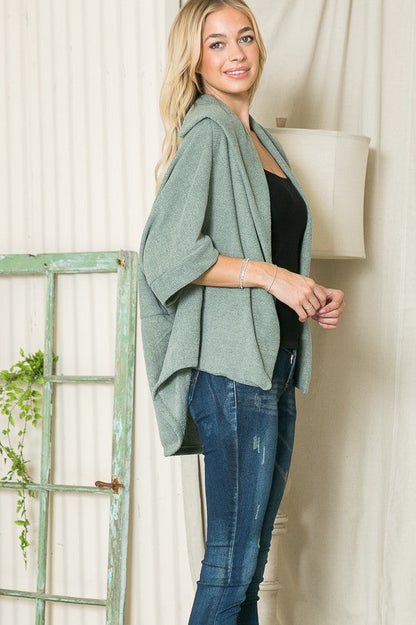 Textured Shawl Collared Sweater Cardigan view 9 - ‎Men'S Textured Shawl Collar Sweater (top)
