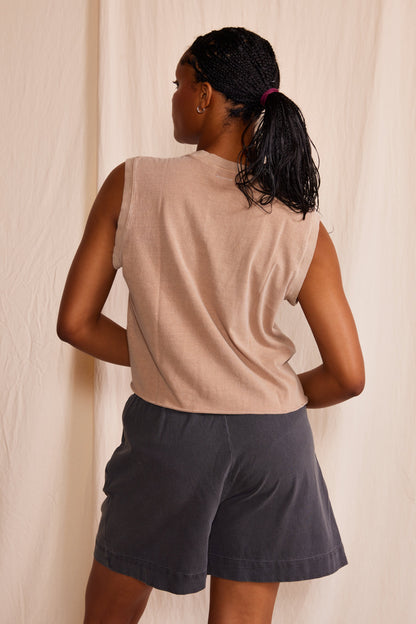 The Ana Tank in French Blue view 12 - Ana Tank Tops