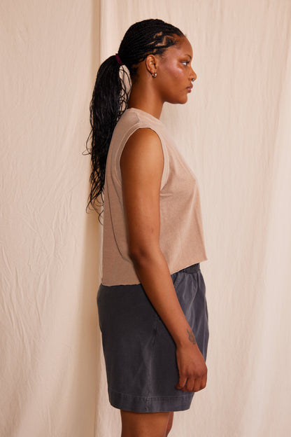 The Ana Tank in French Blue view 13 - Ana Tank Tops