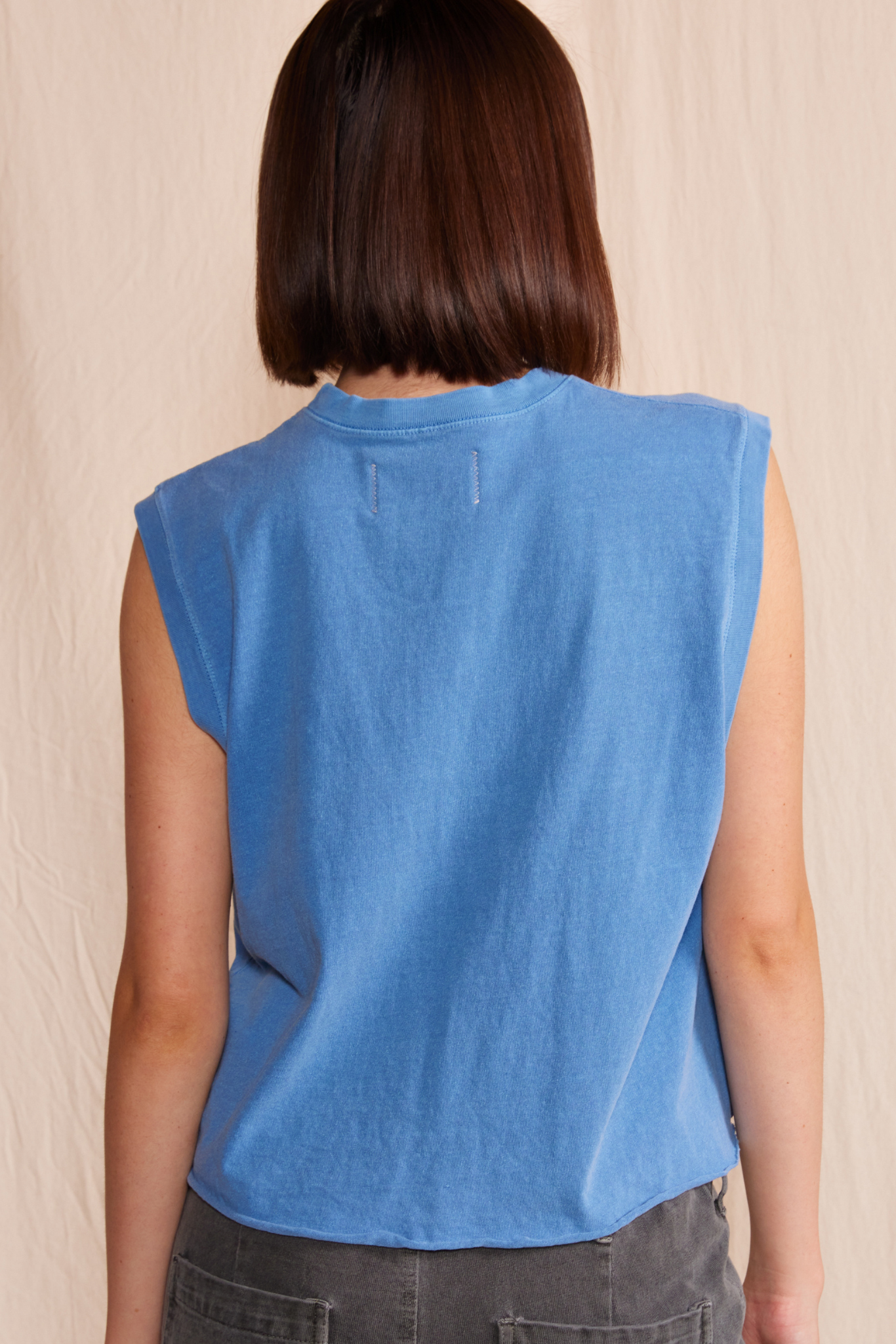 The Ana Tank in Vintage Black view 10 - Ana Tank Tops