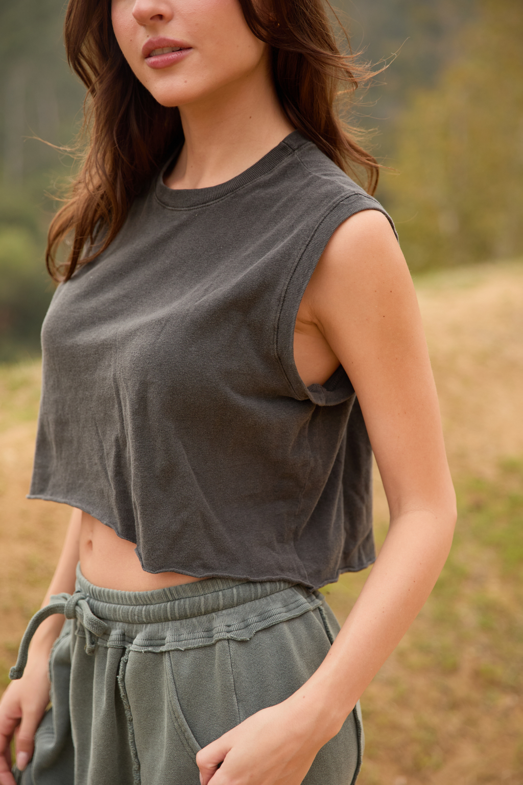 The Ana Tank Vintage Black view 6 (top) - ana tank tops, ana tank counter, ana tanko - shop at us.meeeshop