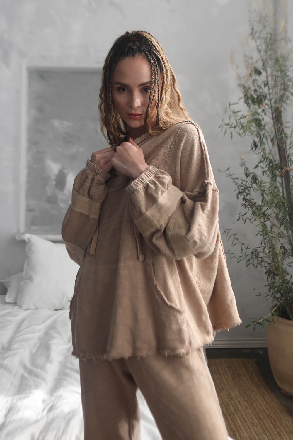 The Baja Hoodie Top in L view 3 - Baja Hoodie Womens