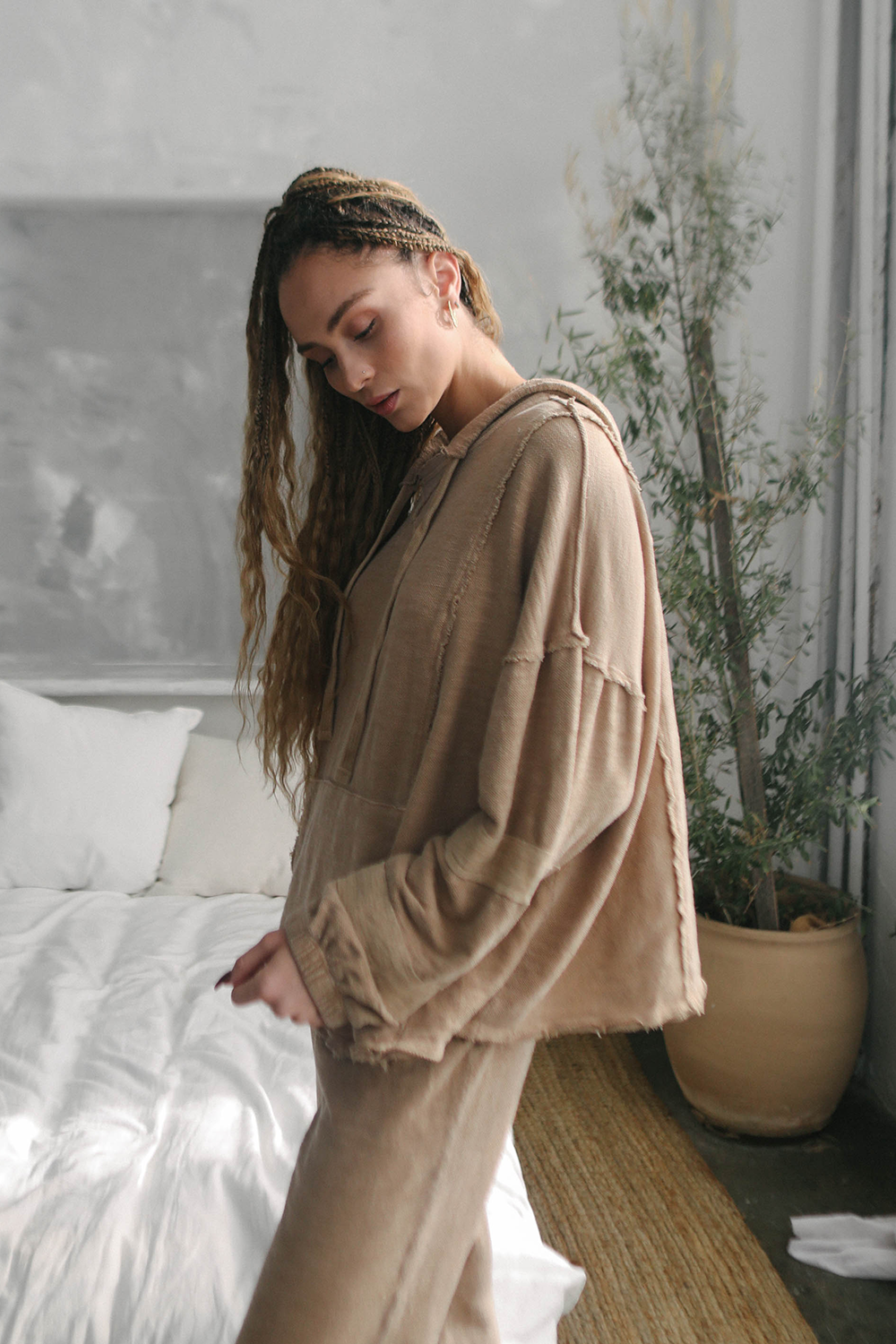 The Baja Hoodie Top in S view 4 - Baja Hoodie Womens