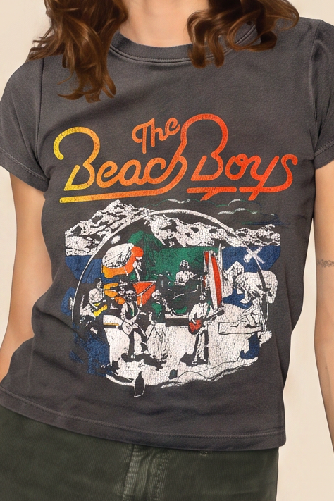 The Beach Boys Sun Bath Tee in S view 2 - Summer Outfit Idea - Beach Boys Tee Shirt (top)