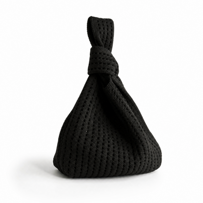 The Black Crochet Handbag view 4 - Black Lace Handbag