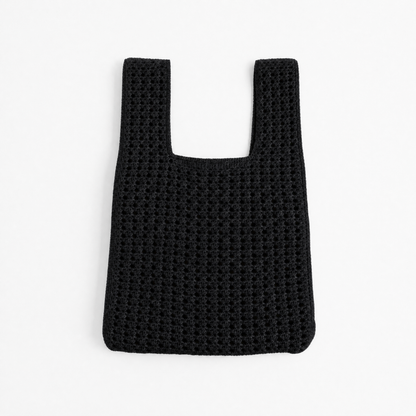 The Black Crochet Handbag view 5 - Black Lace Handbag