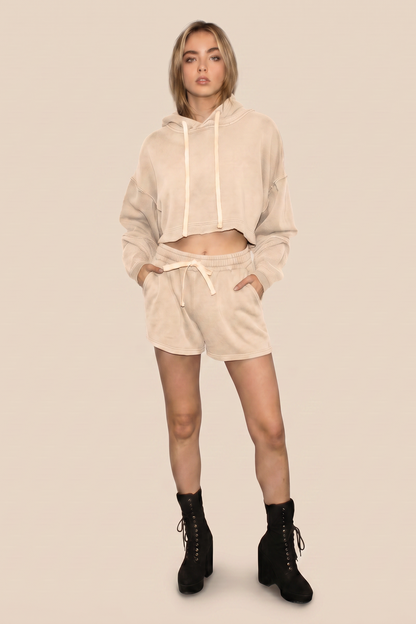 The Bonnie Shorts - Bone in XS (bottom)