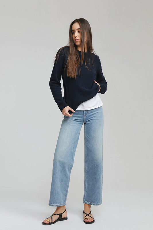 The Cityer Crop Wide Jeans Hj009 in Hey Nineteen view 2 - City Chic Crop Jeans (bottom)