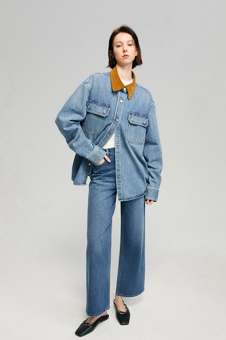 The Cityer Crop Wide Jeans Hj009 in Who Do You Love view 3 - City Chic Crop Jeans (bottom)