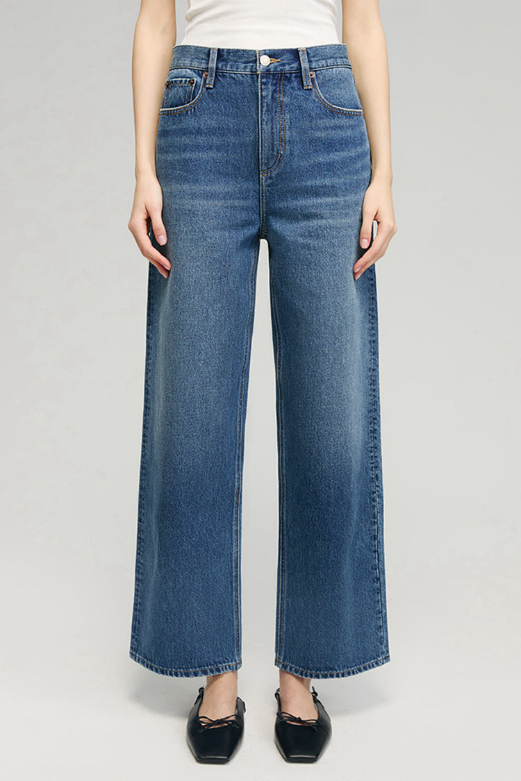 The Cityer Crop Wide Jeans Hj009 in Who Do You Love view 5 - City Chic Crop Jeans (bottom)