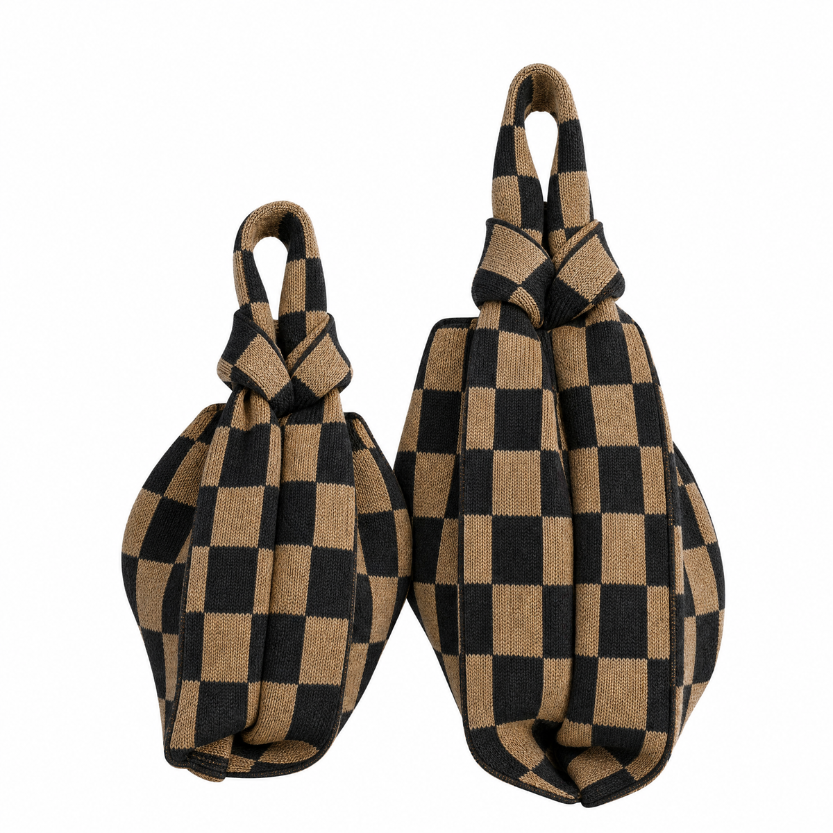 The Classic Checkered Brown Handbag view 5