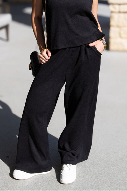 The Earhart Pants, Black in Black view 4 (bottom)
