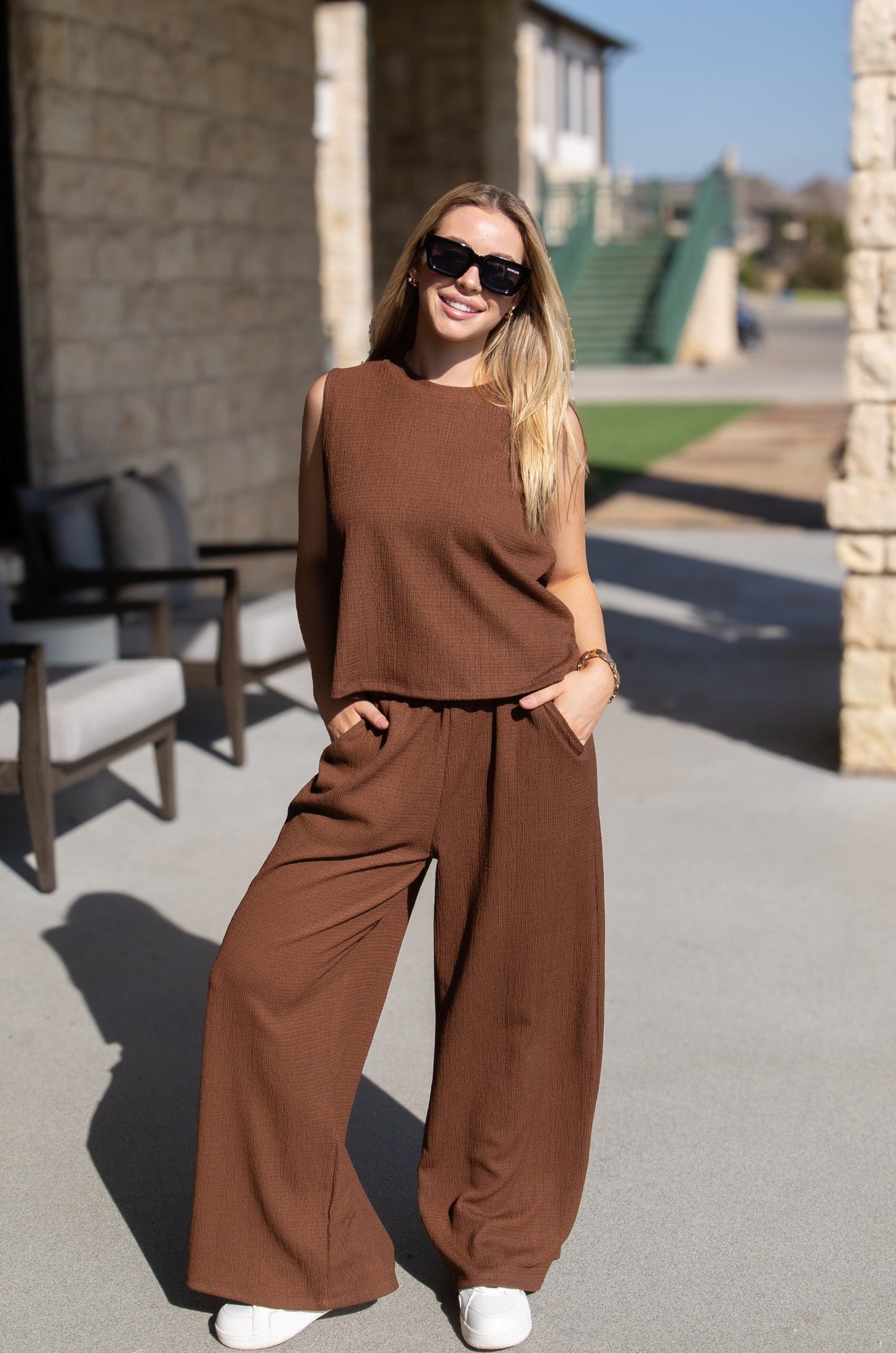 The Earhart Pants, Chocolate in Brown view 5 (bottom)