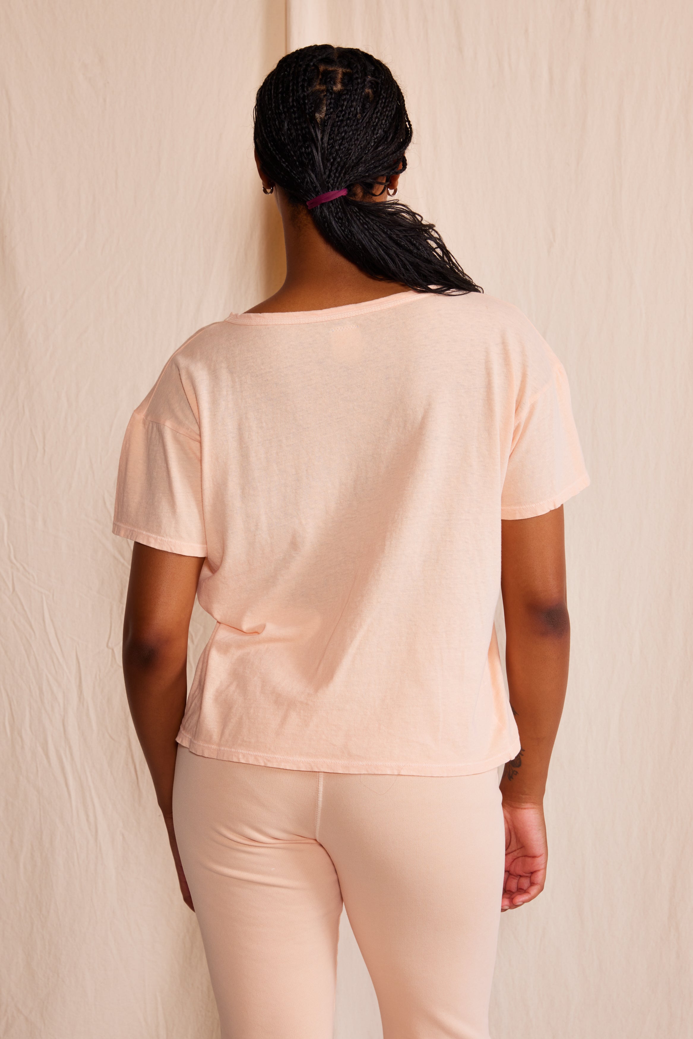 The Easy Tee Light Pink view 6 (top) - easy teeth, easy teen jobs, easy teeth whitening - shop at us.meeeshop