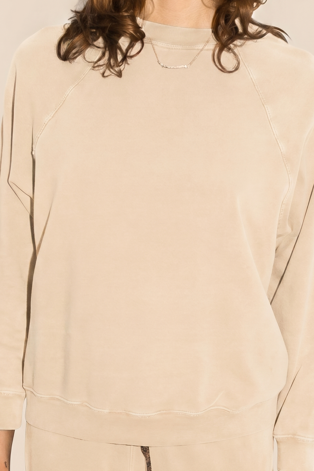 The Eloise Pullover - Bone S view 2 (layer) - bone pullover, eloise bone pullover - shop at us.meeeshop