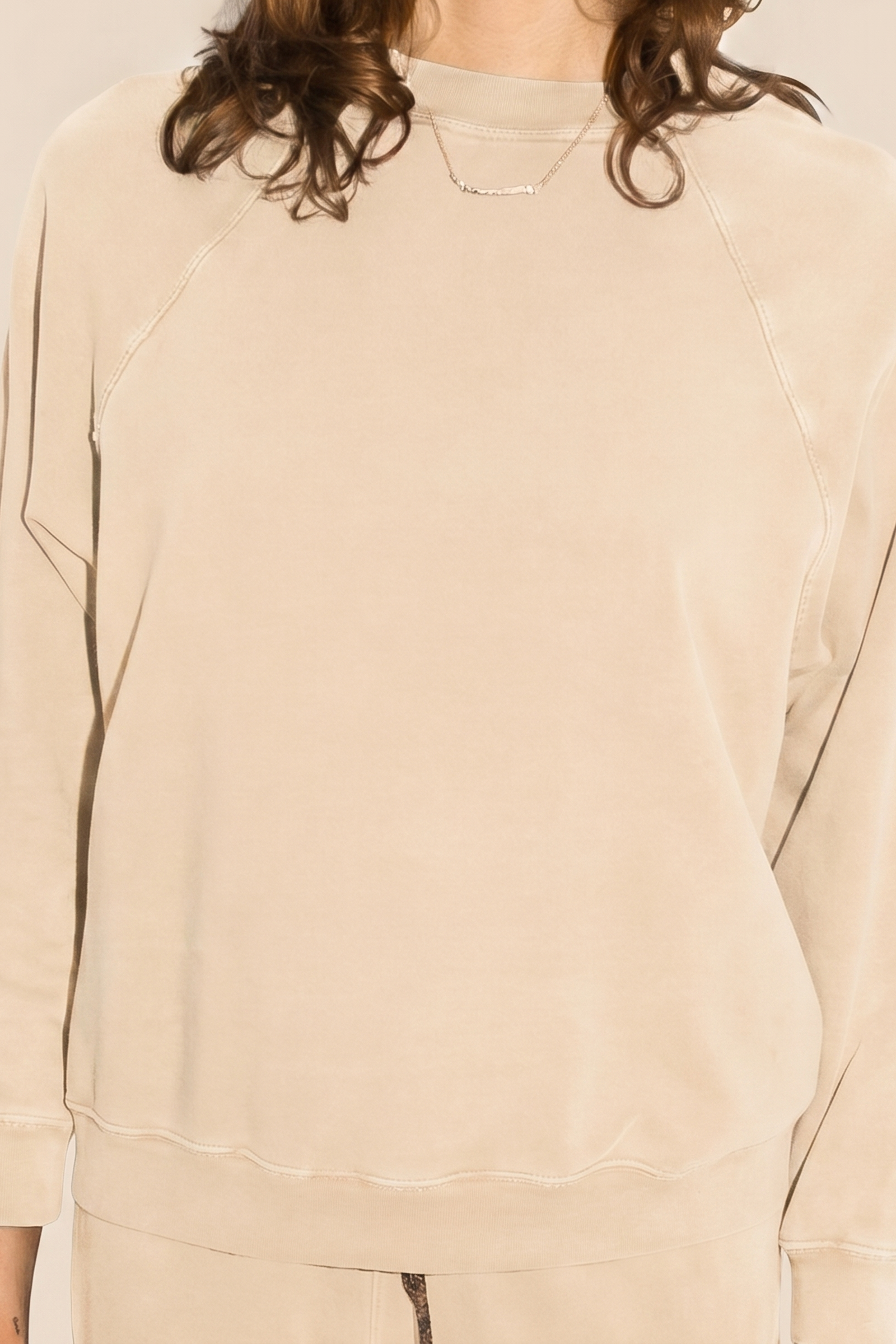 The Eloise Pullover - Bone S view 2 (layer) - bone pullover, eloise bone pullover - shop at us.meeeshop