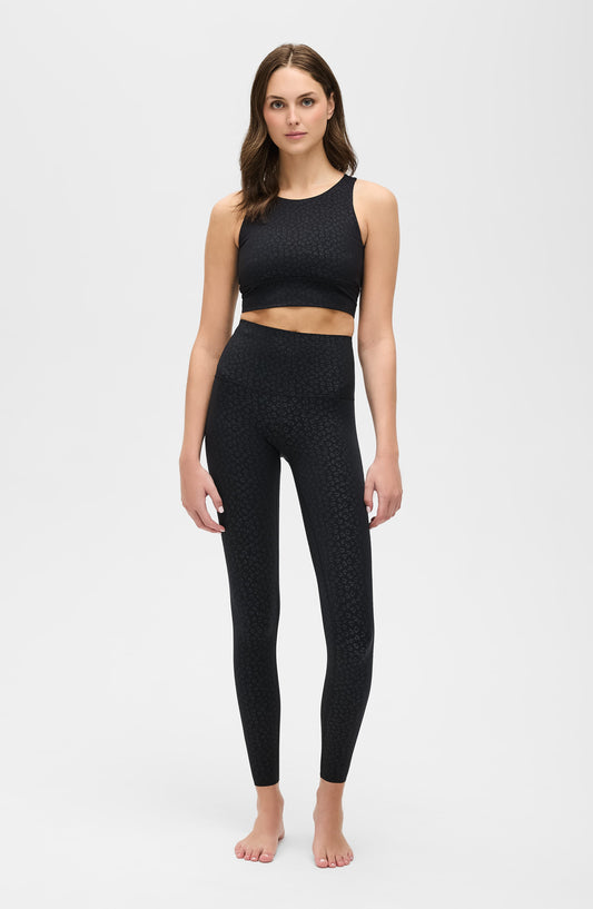 The Fierce Leggings in black cheetah print - Fierce Pulse Leggings (bottom)