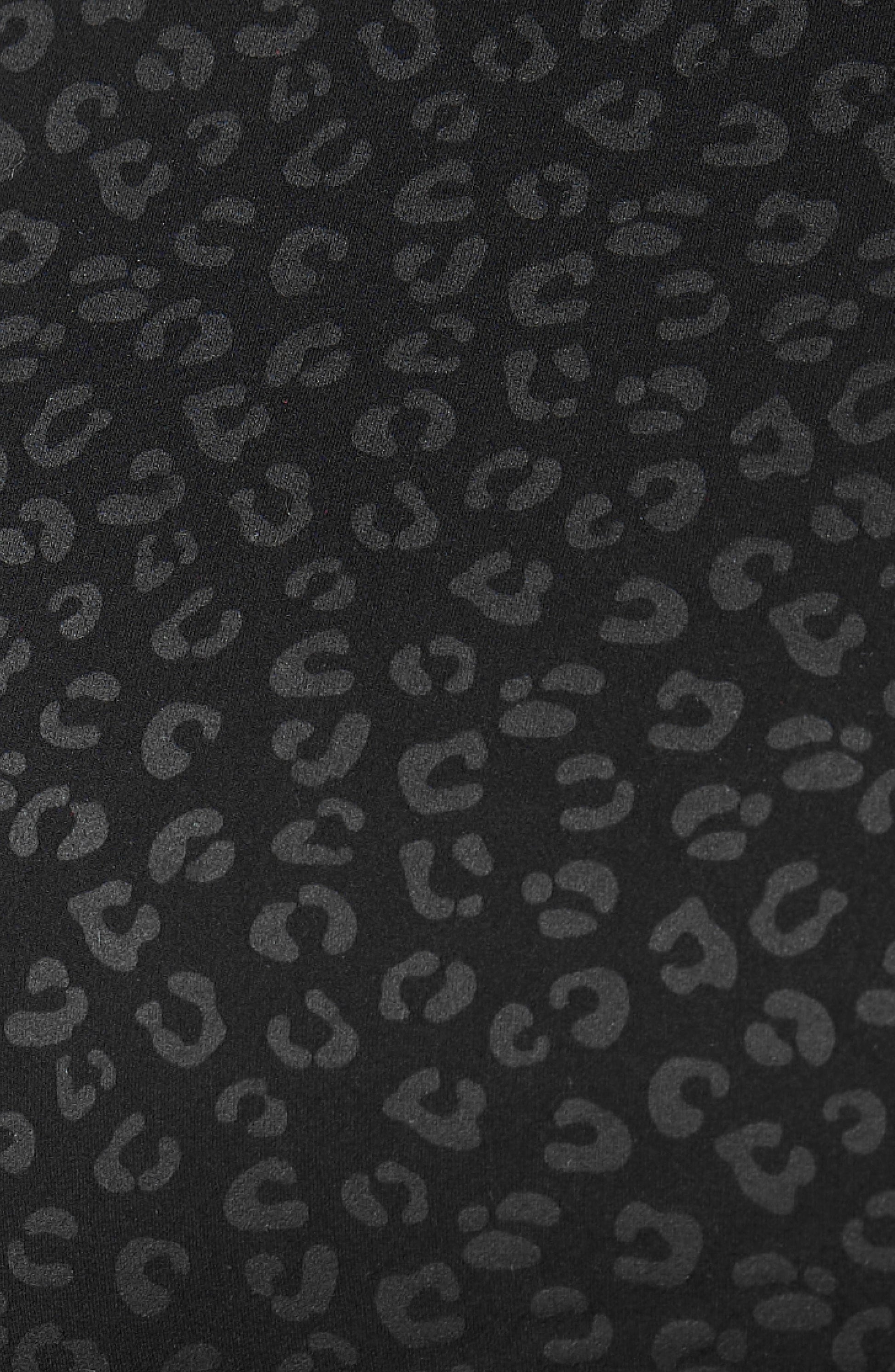 The Fierce Leggings in black cheetah print view 3 - Fierce Pulse Leggings (bottom)