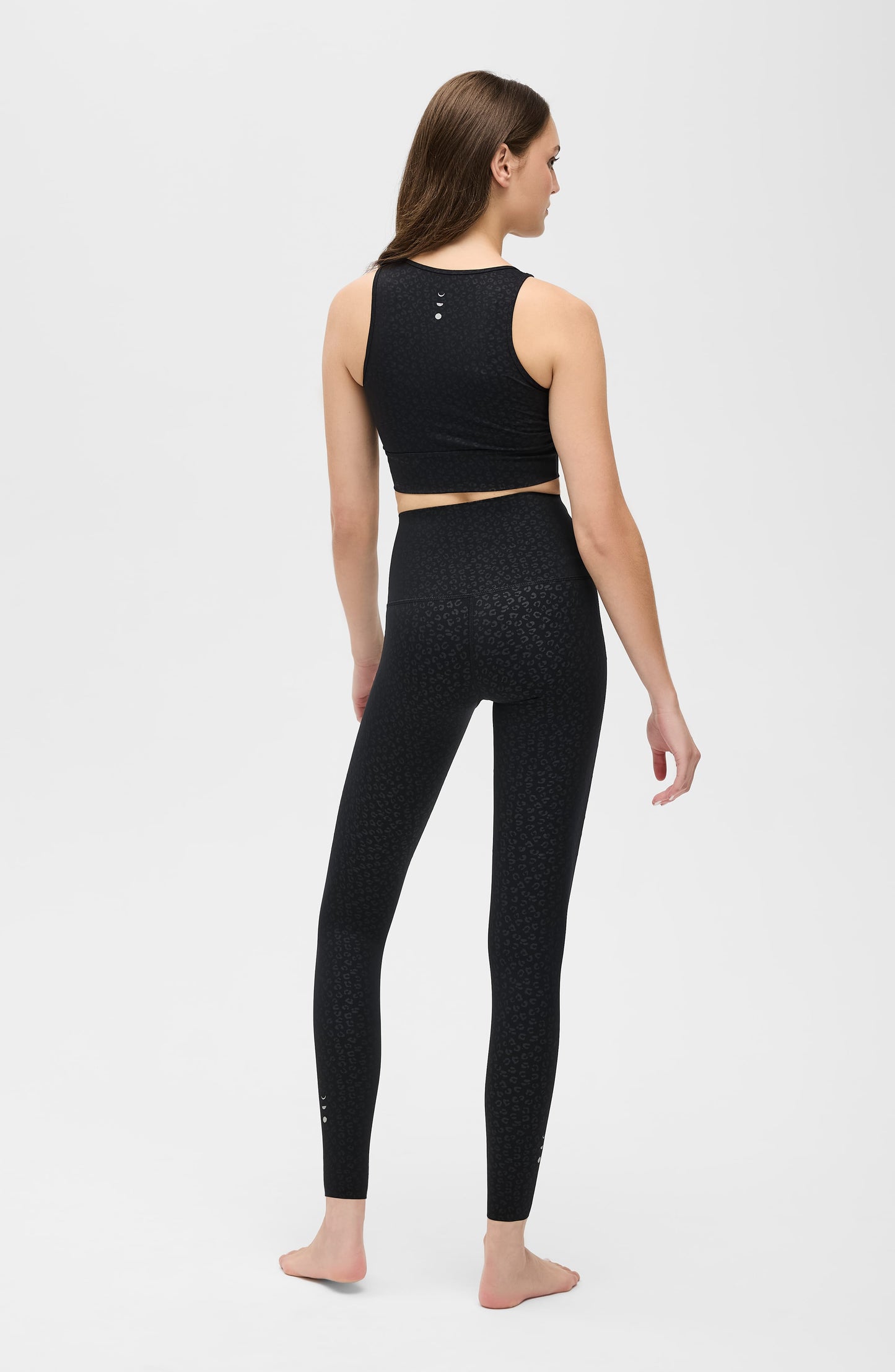 The Fierce Leggings in black cheetah print view 4 - Fierce Pulse Leggings (bottom)