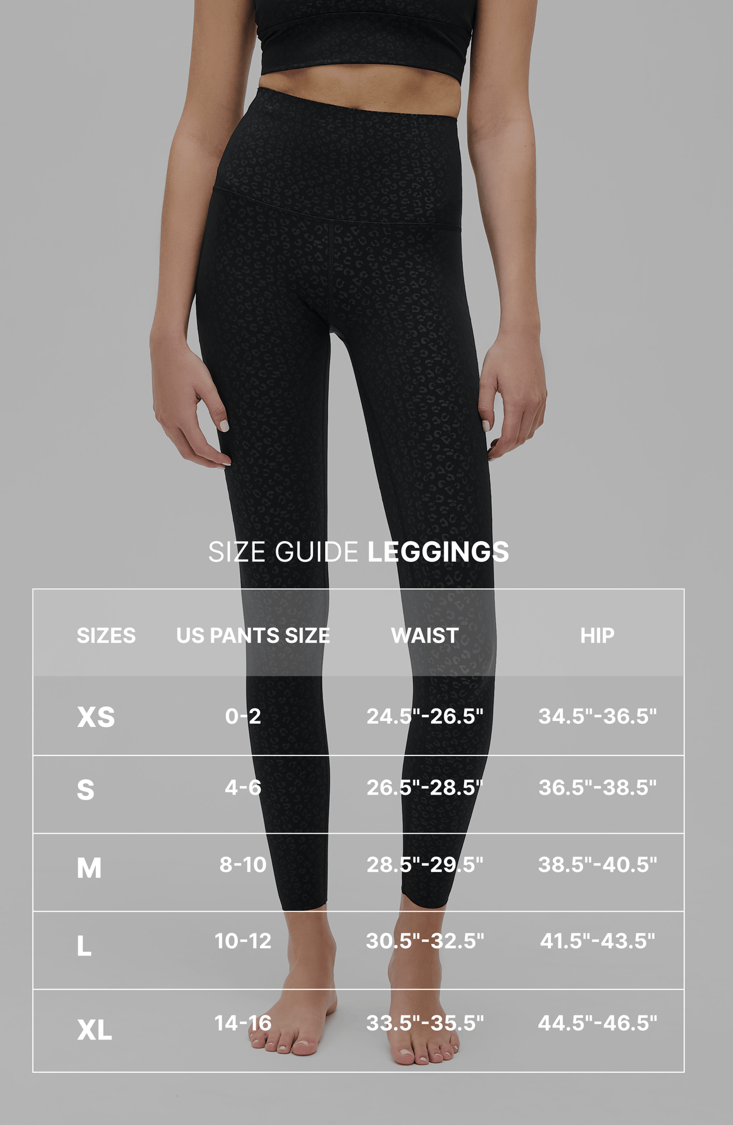 The Fierce Leggings in black cheetah print view 9 - Fierce Pulse Leggings (bottom)
