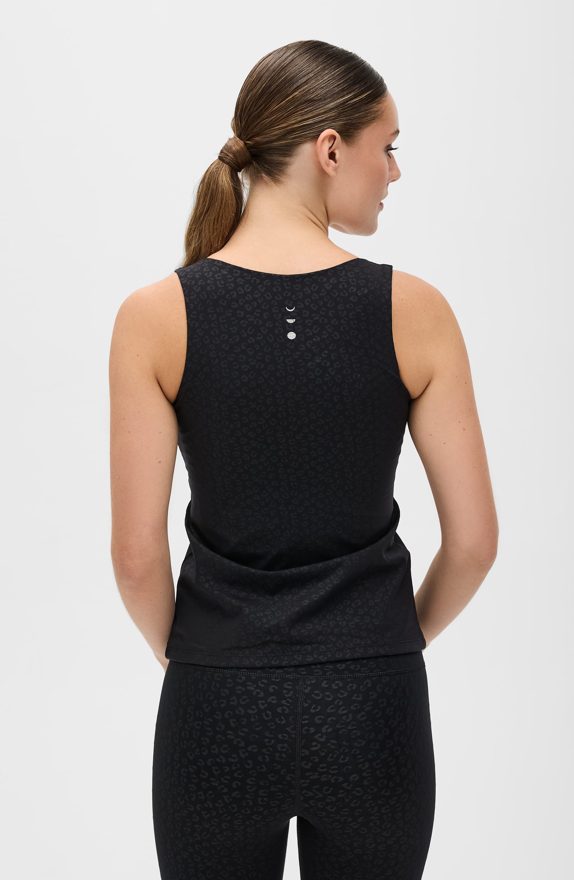 The Fierce Tank in black cheetah print view 3 (top)