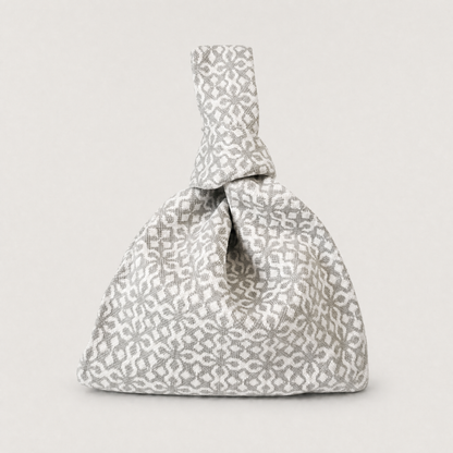 The Gray Solitaire Handbag in Medium - Gray Hand Purse