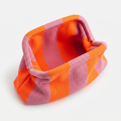 The Orange & Pink Everywhere Clutch Handbag view 2 - Orange Pink Bag