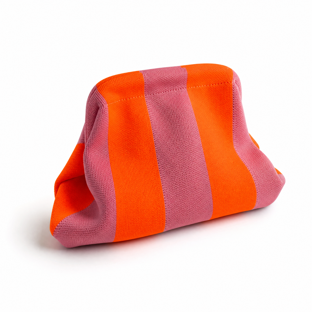 The Orange & Pink Everywhere Clutch Handbag view 3 - Orange Pink Bag