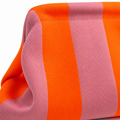 The Orange & Pink Everywhere Clutch Handbag view 4 - Orange Pink Bag