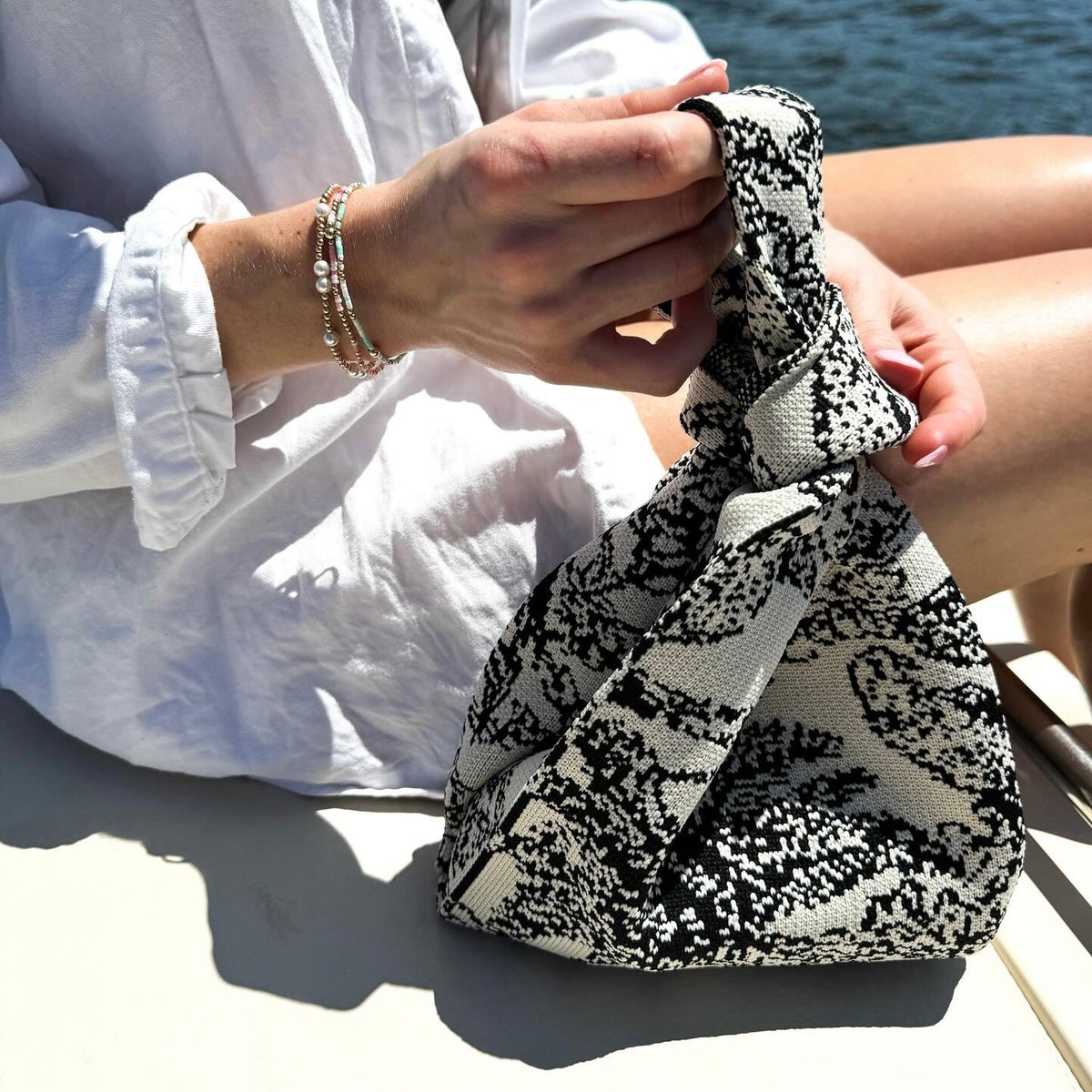 The Palm Beach Black Handbag view 9 - Summer Outfit Idea - Palm Beach Handbags