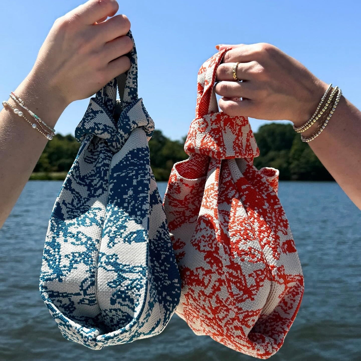 The Palm Beach Orange Handbag view 6 - Summer Outfit Idea - Palm Beach Handbags