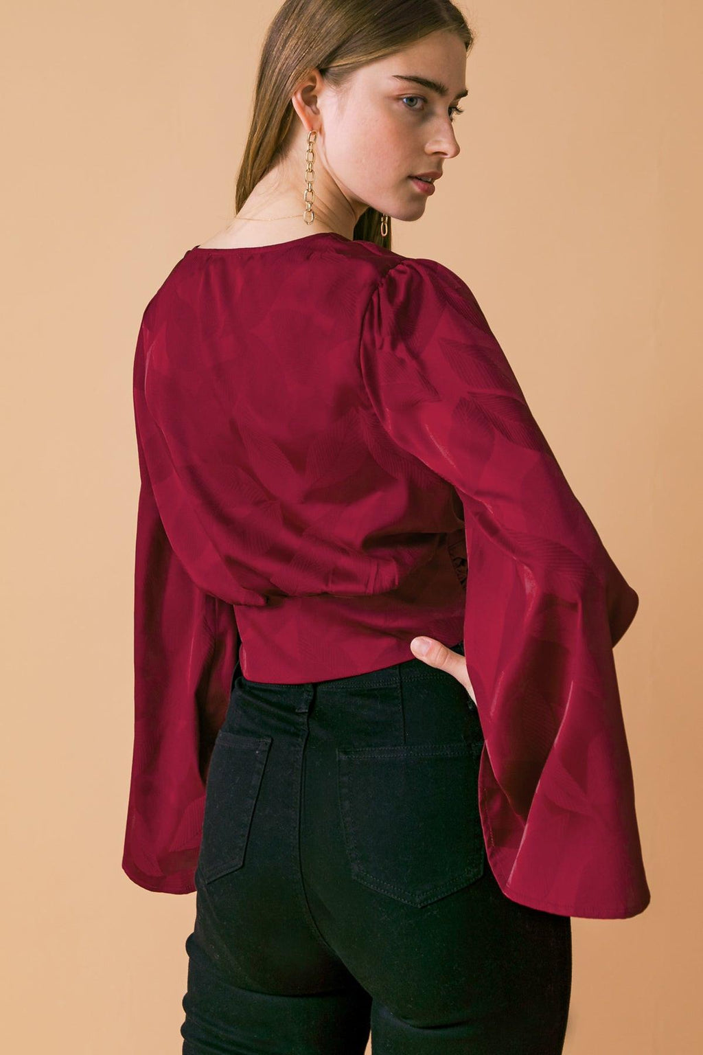 The Right Addition Woven Top FUCHSIA view 8 (top) - woven top, addition woven top - shop at us.meeeshop