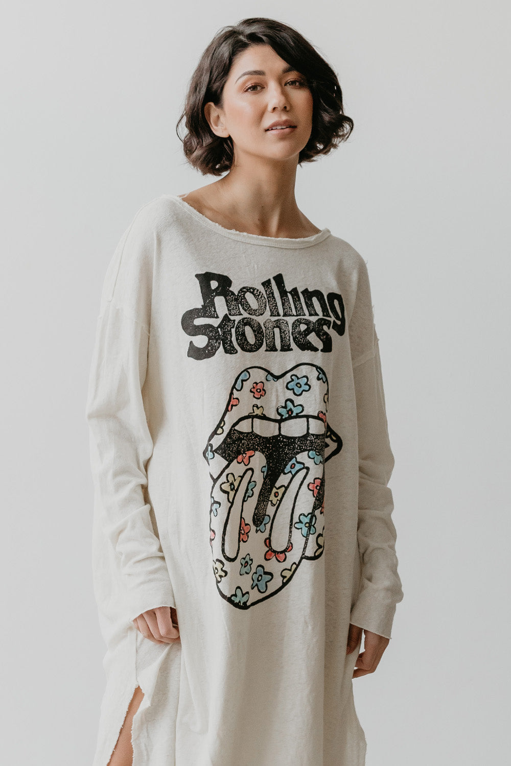 The Rolling Stones Flower Power Dress in XS - Rolling Stones Dressed As Women