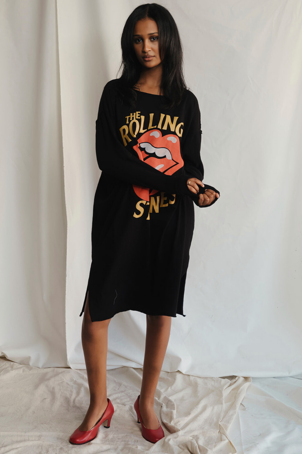 The Rolling Stones Golden Era Dress L view 4 (dress) - rolling stones dressed as women, rolling stones  - shop at us.meeeshop