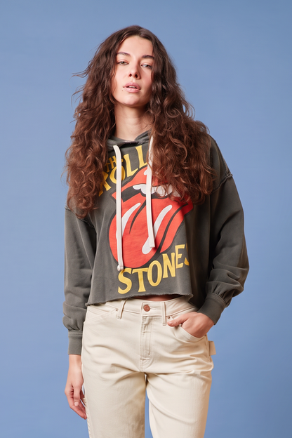The Rolling Stones Midnight Rambler Hoodie Top in XS - Rolling Stones Hoodie Vintage