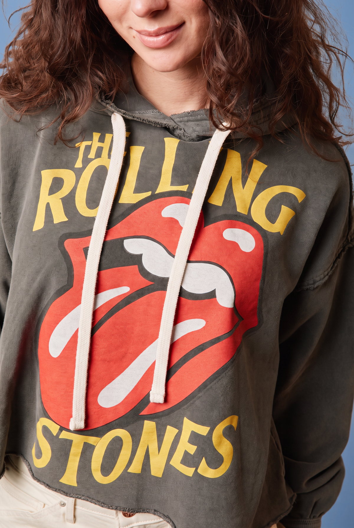 The Rolling Stones Midnight Rambler Hoodie Top in S view 2 - Rolling Stones Hoodie Vintage