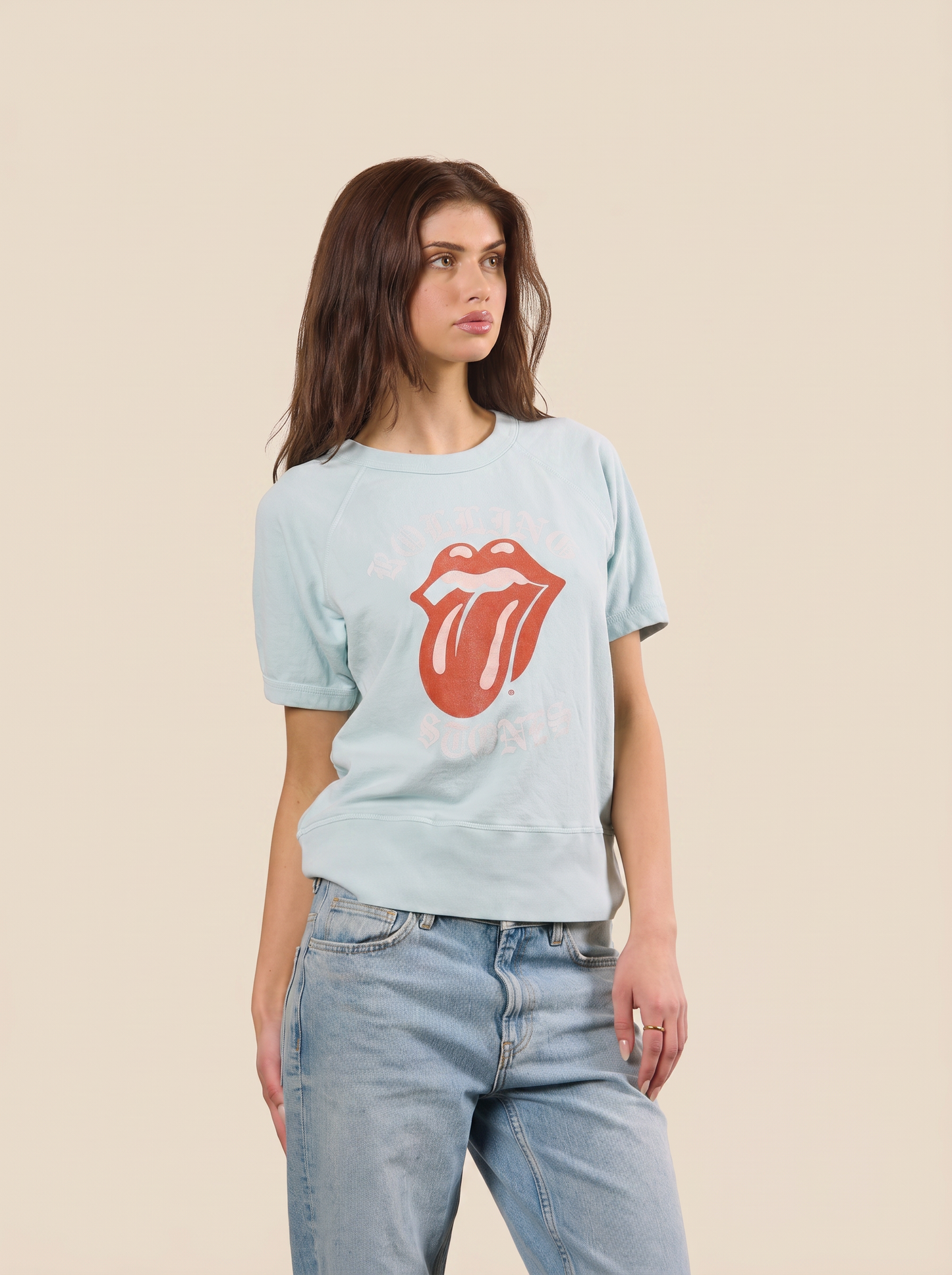 The Rolling Stones Old English Raglan in M view 3 - Rolling Stones Raglan Shirt (piece)
