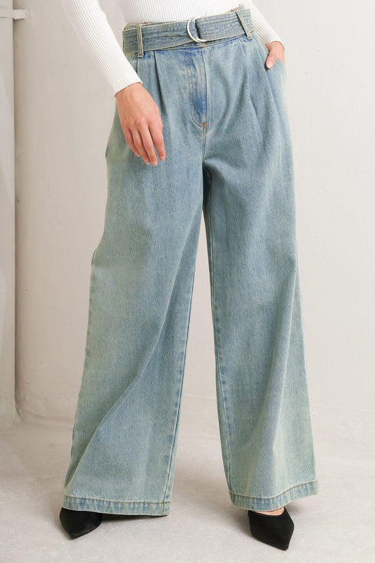 Think of Me Denim Pants in CHARCOAL view 2 - Thin Denim Pants (bottom)