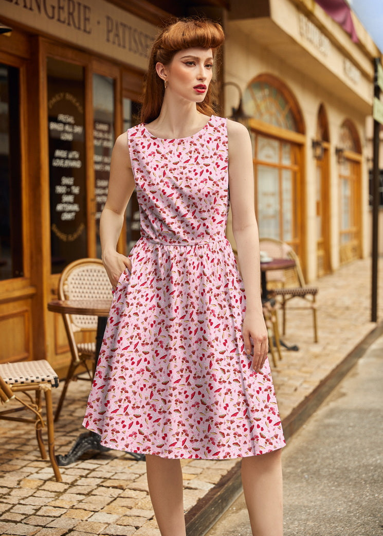 Toadstool Vintage Dress in M view 3 - Vintage Mushroom Dress