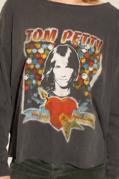 Tom Petty Long Sleeve Top in M view 3 - Tom Petty Top Hat