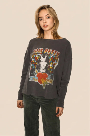 Tom Petty Long Sleeve Top in S view 2 - Tom Petty Top Hat