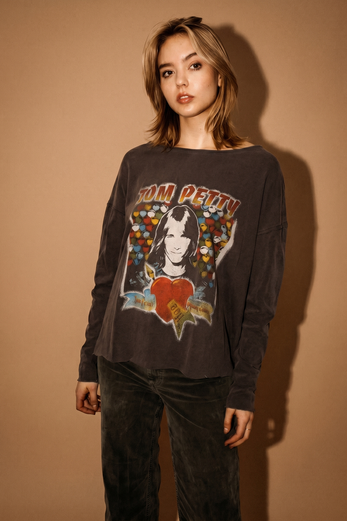 Tom Petty Long Sleeve Top in XS - Tom Petty Top Hat