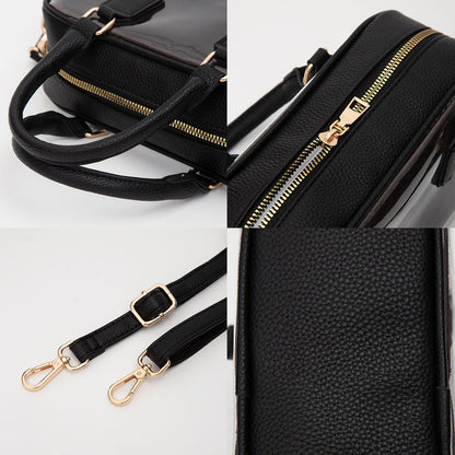Transparent Structured Top Handle Handbag / Crossbody Bag view 21 - Bag Top
