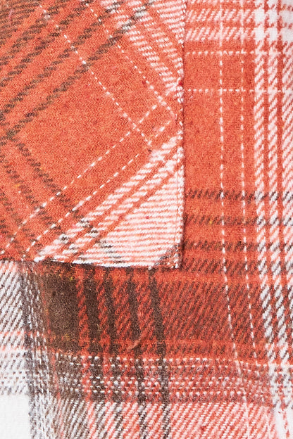 Trendsi Plaid Collared Neck Long Sleeve Shirt view 9 - Plaid Collared Shirt Women (top)