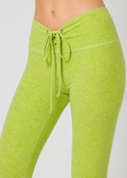 Trophy Yoga All Tied up Leggings Made in USA in Pink view 19 - All Tied Up Company (bottom)
