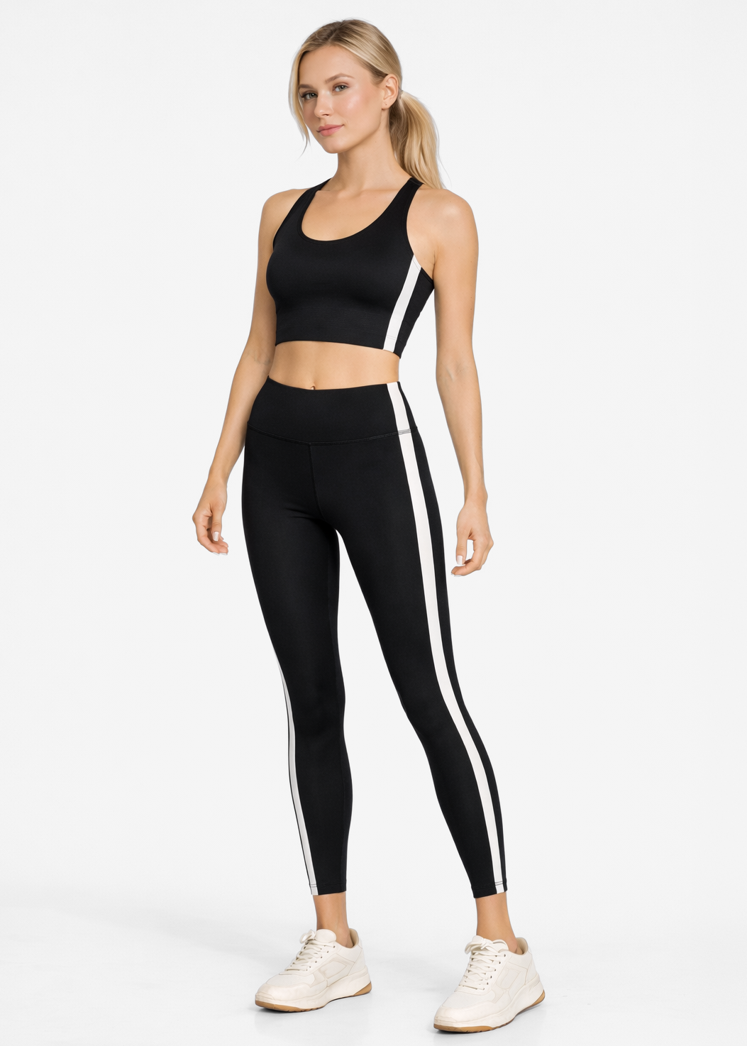 Trophy Yoga Side Split Yoga Leggings Made in USA in Clay view 2 - Split Yoga Studio (bottom)
