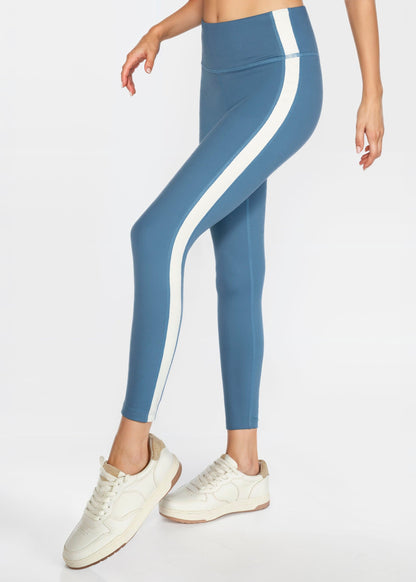 Trophy Yoga Side Split Yoga Leggings Made in USA in Black view 9 - Split Yoga Studio (bottom)