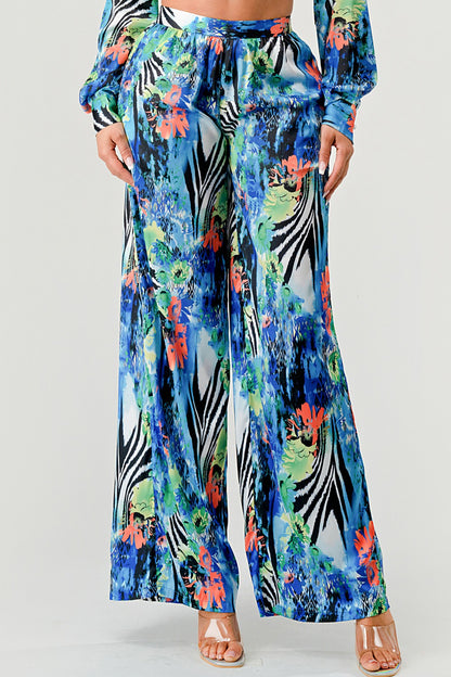 Tropical Mirage Palazzo Set - MeeeShop Women's Fashion