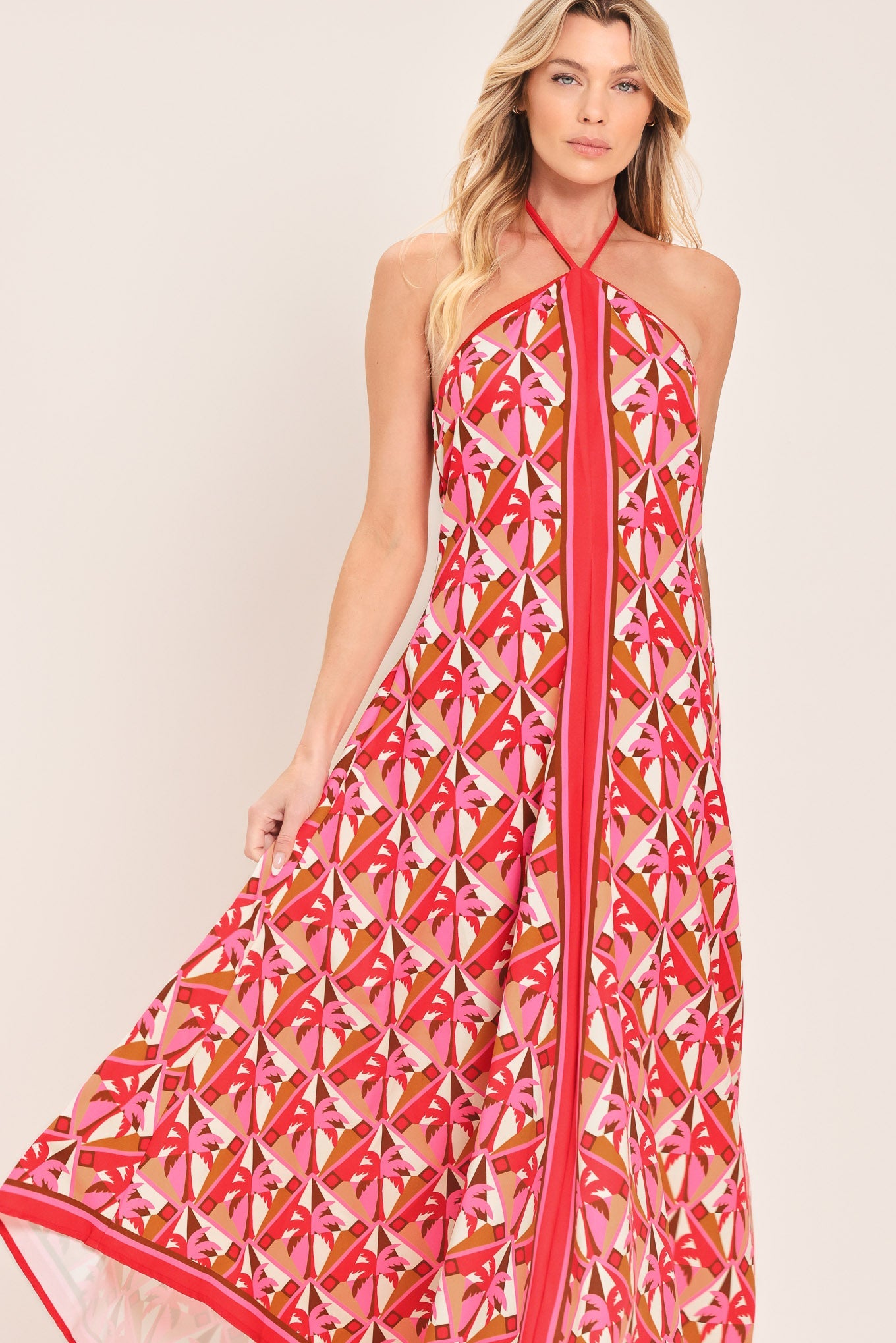 Tropical Temptation Halter Woven Midi Dress view 10 - Tropical Temptation Dress Code